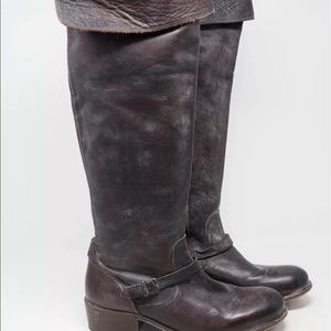 FRYE Women's Shirley Over-The-Knee OTK Riding Boots Brown Size 8.5M